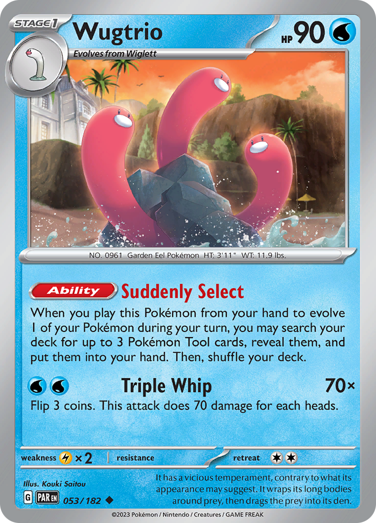 Wugtrio (053/182) [Scarlet & Violet: Paradox Rift] | Silver Goblin