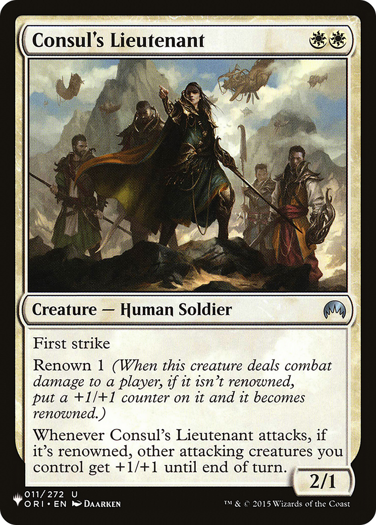 Consul's Lieutenant [The List] | Silver Goblin