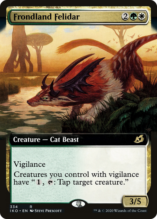 Frondland Felidar (Extended Art) [Ikoria: Lair of Behemoths] Foil