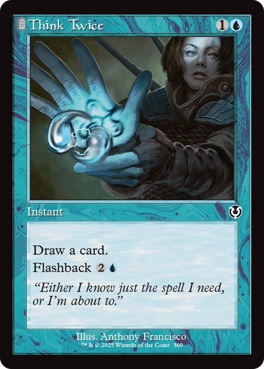 Think Twice (Retro Frame) Foil (369) - Innistrad Remastered