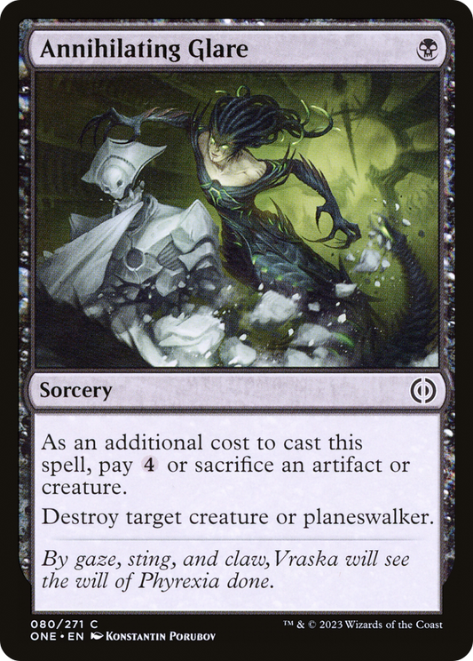 Annihilating Glare [Phyrexia: All Will Be One] Foil