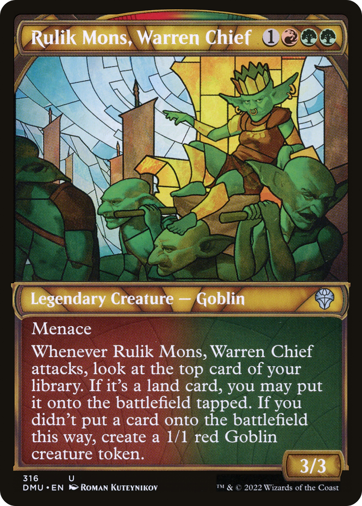 Rulik Mons, Warren Chief (Showcase) [Dominaria United] | Silver Goblin