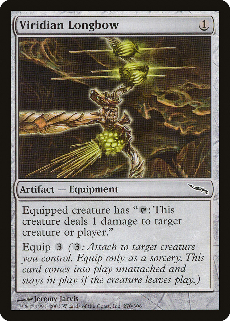 Viridian Longbow [Mirrodin] | Silver Goblin