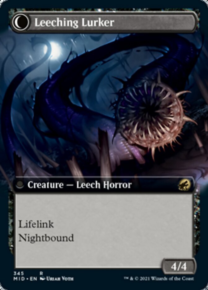 Curse of Leeches // Leeching Lurker (Extended Art) [Innistrad: Midnight Hunt] | Silver Goblin