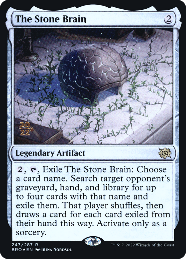 The Stone Brain [The Brothers' War Prerelease Promos] | Silver Goblin