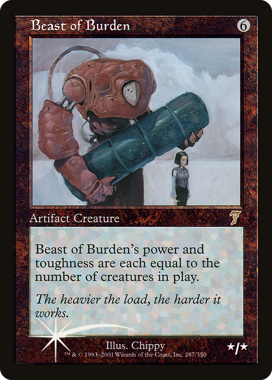 Beast of Burden (287) Foil - Seventh Edition