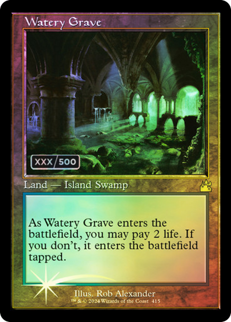 Watery Grave (Retro) (Serialized) [Ravnica Remastered] | Silver Goblin