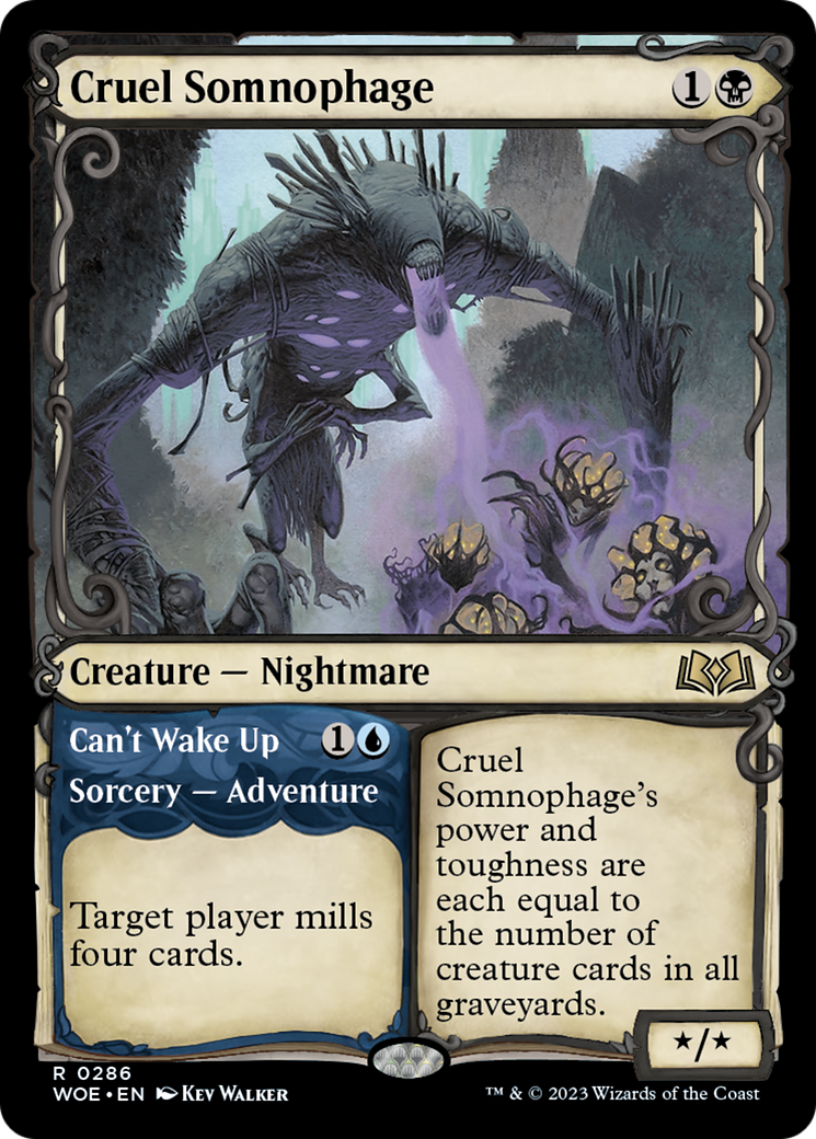 Cruel Somnophage // Can't Wake Up (Showcase) [Wilds of Eldraine] | Silver Goblin