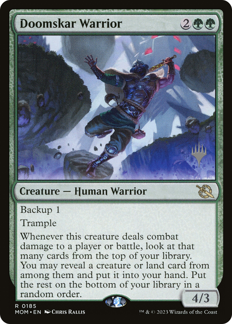 Doomskar Warrior (Promo Pack) [March of the Machine Promos] | Silver Goblin