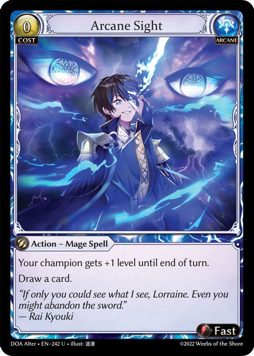 Arcane Sight (242) [Dawn of Ashes: Alter Edition] Foil