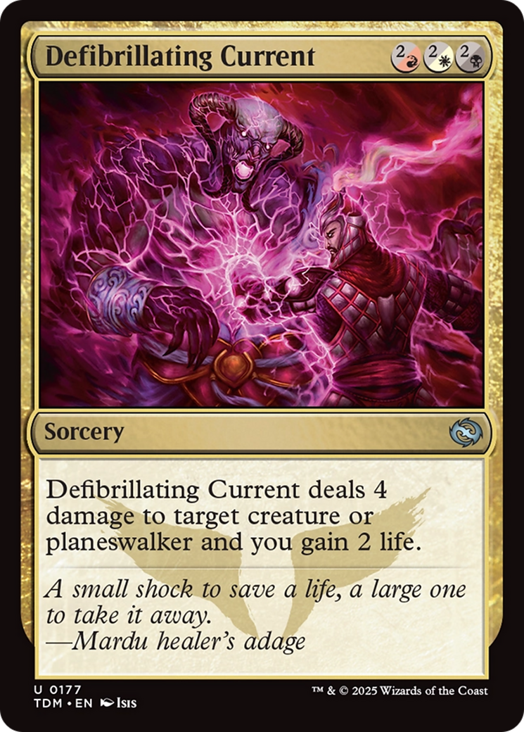 Defibrillating Current (177) Foil - Tarkir: Dragonstorm