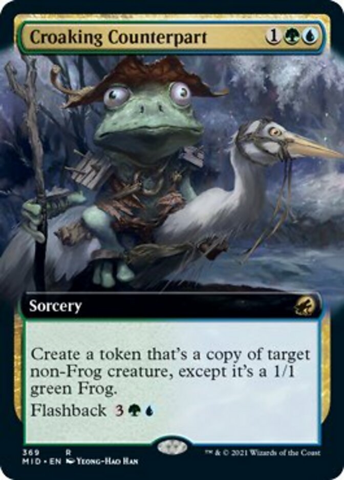 Croaking Counterpart (Extended Art) [Innistrad: Midnight Hunt] | Silver Goblin