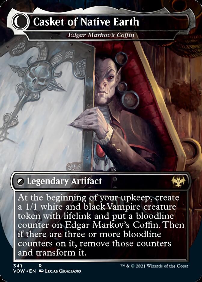 Edgar, Charmed Groom // Edgar Markov's Coffin - Dracula the Voyager // Casket of Native Earth [Innistrad: Crimson Vow] | Silver Goblin