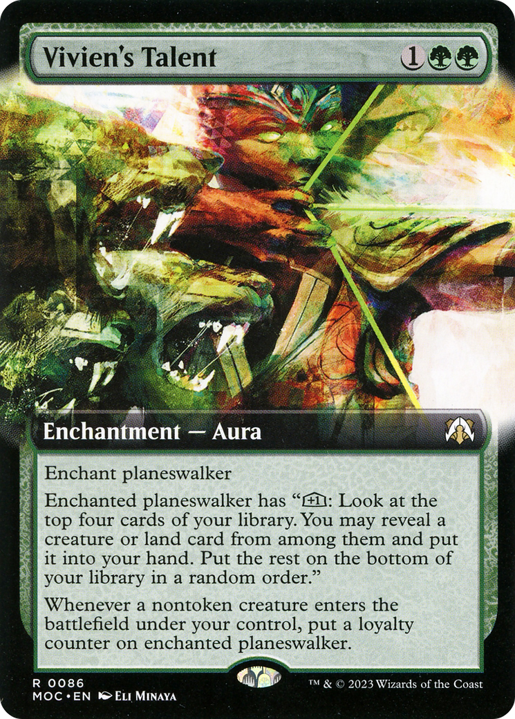 Vivien's Talent (Extended Art) [March of the Machine Commander] Foil