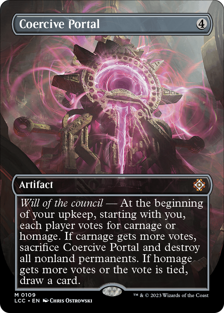 Coercive Portal (Borderless) [The Lost Caverns of Ixalan Commander] | Silver Goblin