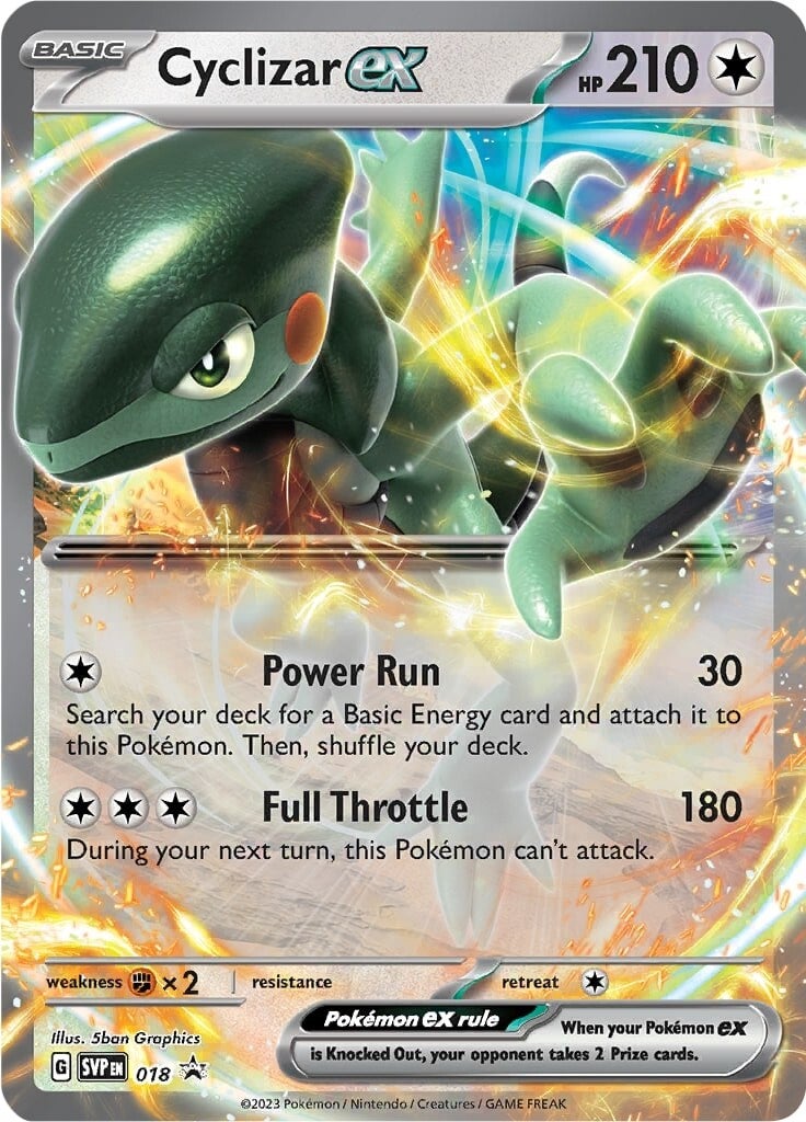 Cyclizar ex (018) (Jumbo Card) [Scarlet & Violet: Black Star Promos] | Silver Goblin