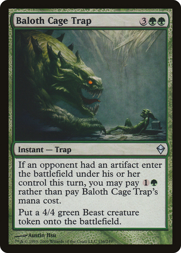 Baloth Cage Trap [Zendikar] | Silver Goblin