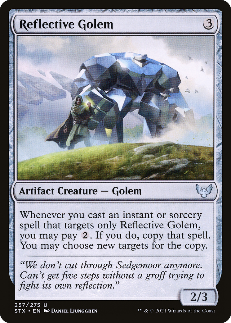 Reflective Golem [Strixhaven: School of Mages] | Silver Goblin