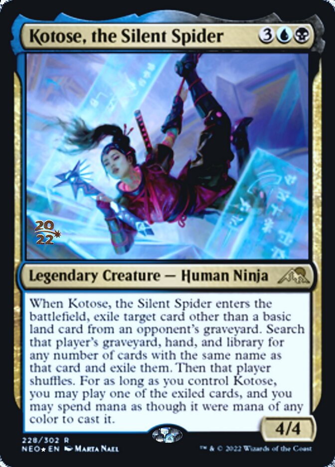 Kotose, the Silent Spider [Kamigawa: Neon Dynasty Prerelease Promos] | Silver Goblin