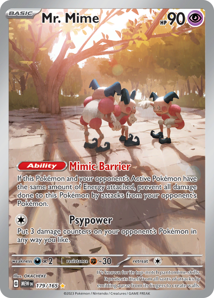 Mr. Mime (179/165) [Scarlet & Violet 151] | Silver Goblin