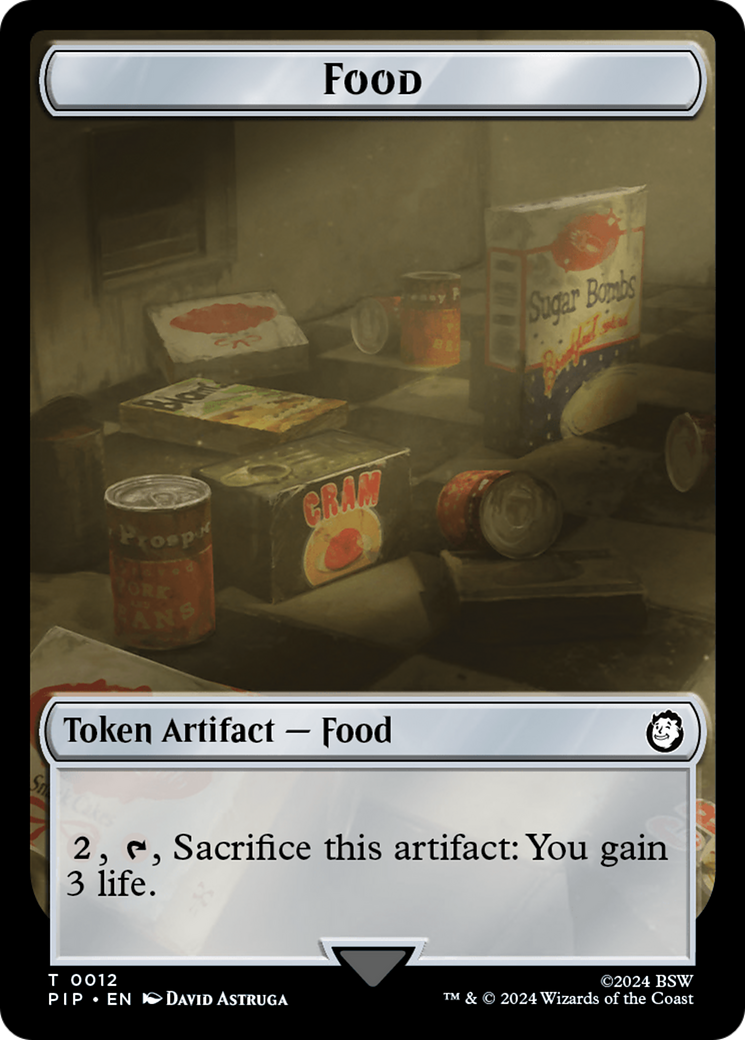 Food (0012) // Thopter Double-Sided Token [Fallout Tokens] | Silver Goblin