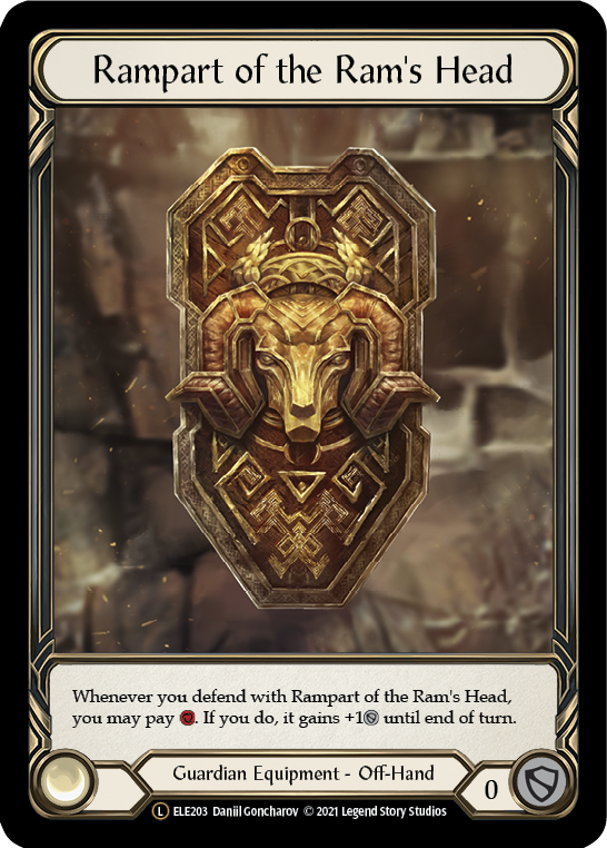 Rampart of the Ram's Head Unlimited Edition Rainbow Foil (ELE203) - Tales of Aria