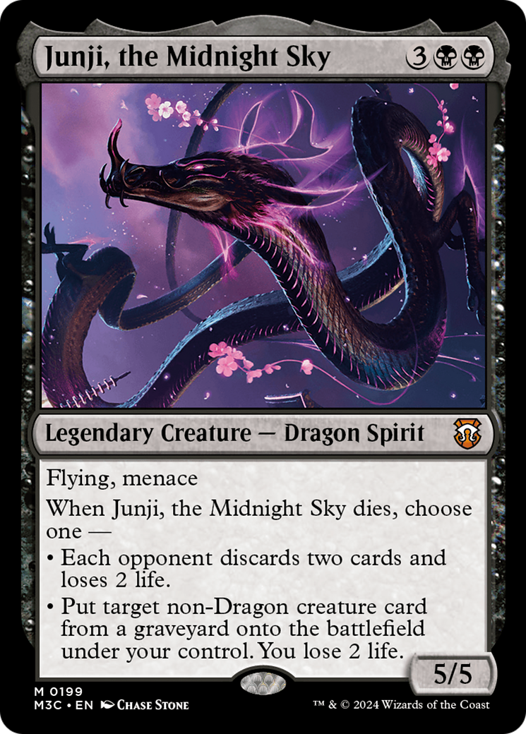 Junji, the Midnight Sky (Ripple Foil) [Modern Horizons 3 Commander] | Silver Goblin