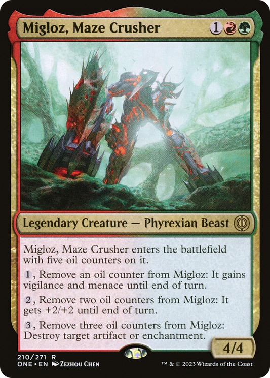 Migloz, Maze Crusher [Phyrexia: All Will Be One]