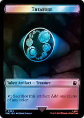 Alien Angel // Treasure (0063) Double-Sided Token (Surge Foil) [Doctor Who Tokens] | Silver Goblin