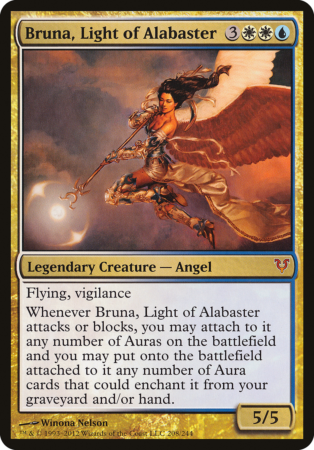 Bruna, Light of Alabaster (Oversized) [Commander 2018 Oversized] | Silver Goblin