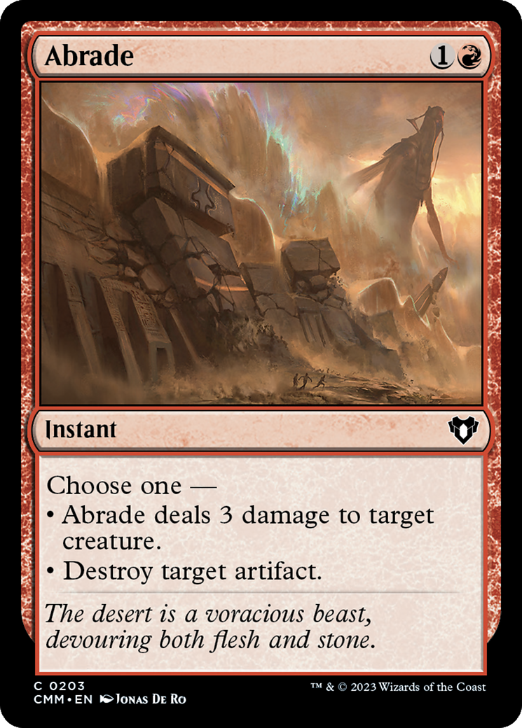 Abrade [Commander Masters] Foil
