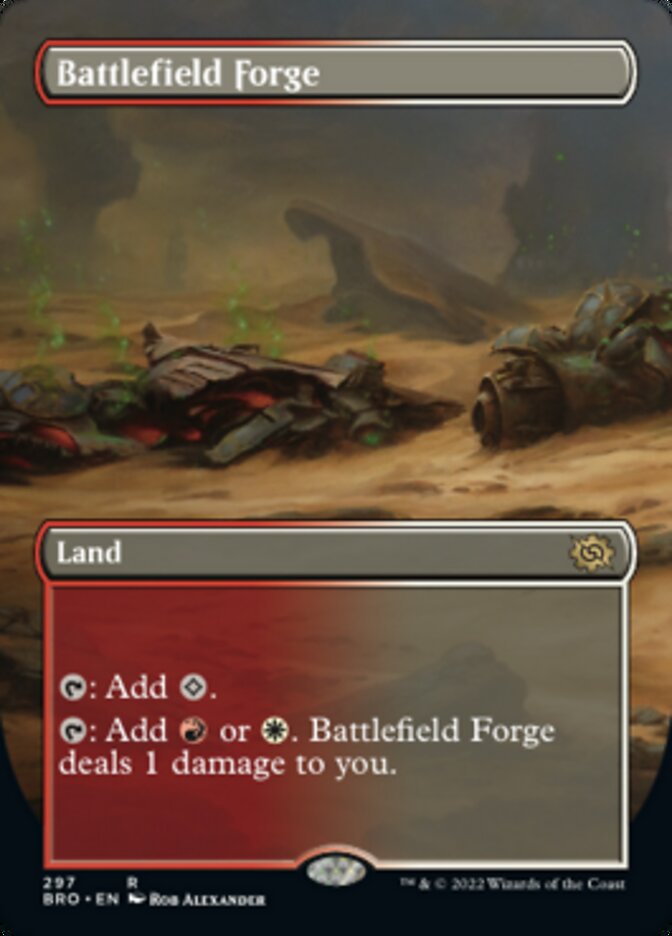 Battlefield Forge (Borderless Alternate Art) [The Brothers' War] | Silver Goblin