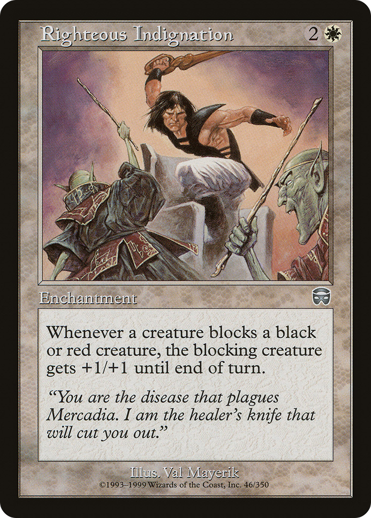 Righteous Indignation [Mercadian Masques] Foil