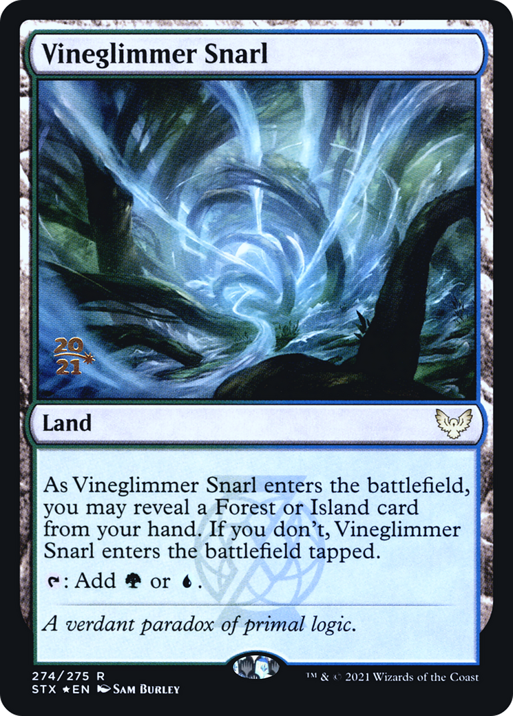 Vineglimmer Snarl [Strixhaven: School of Mages Prerelease Promos] | Silver Goblin