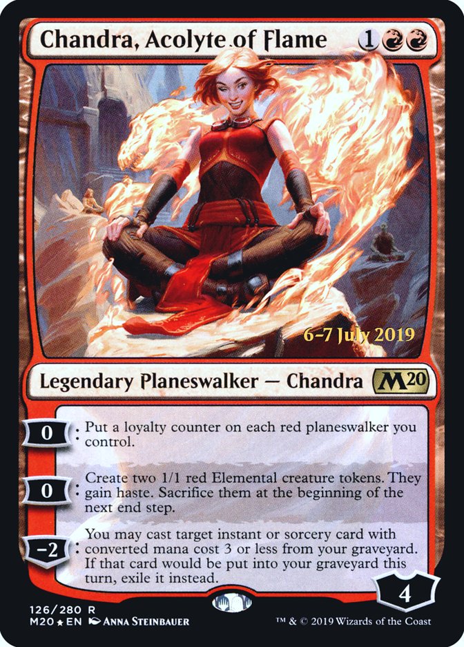 Chandra, Acolyte of Flame [Core Set 2020 Prerelease Promos] | Silver Goblin