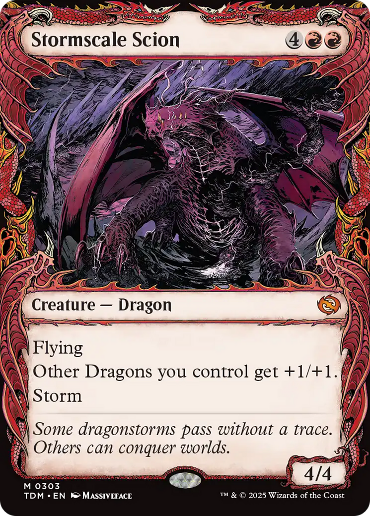 Stormscale Scion (Showcase) (303) Foil - Tarkir: Dragonstorm