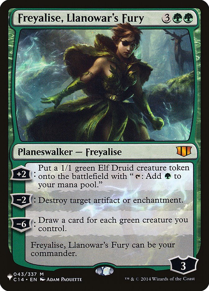 Freyalise, Llanowar's Fury [The List] | Silver Goblin