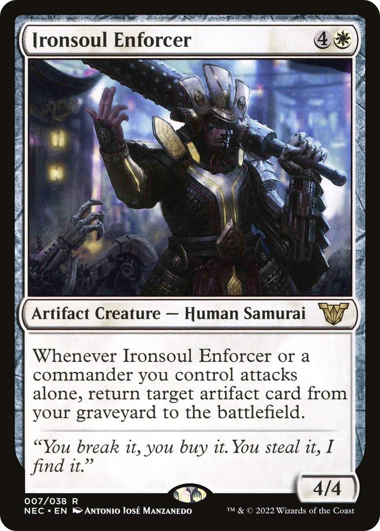 Ironsoul Enforcer [Kamigawa: Neon Dynasty Commander] | Silver Goblin