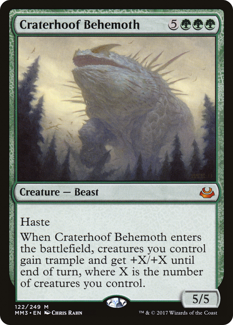 Craterhoof Behemoth [Modern Masters 2017] | Silver Goblin