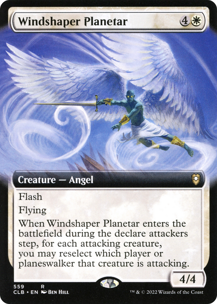 Windshaper Planetar (Extended Art) [Commander Legends: Battle for Baldur's Gate] | Silver Goblin