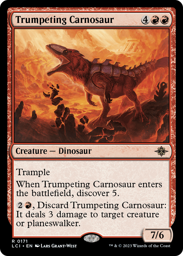 Trumpeting Carnosaur [The Lost Caverns of Ixalan] | Silver Goblin