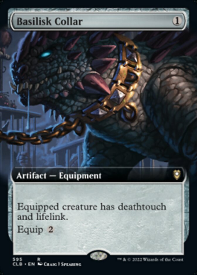 Basilisk Collar (Extended Art) [Commander Legends: Battle for Baldur's Gate] | Silver Goblin