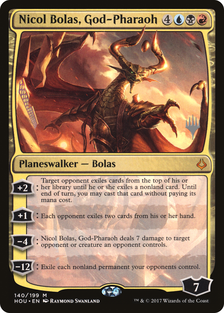 Nicol Bolas, God-Pharaoh (Promo Pack) [Hour of Devastation Promos] | Silver Goblin