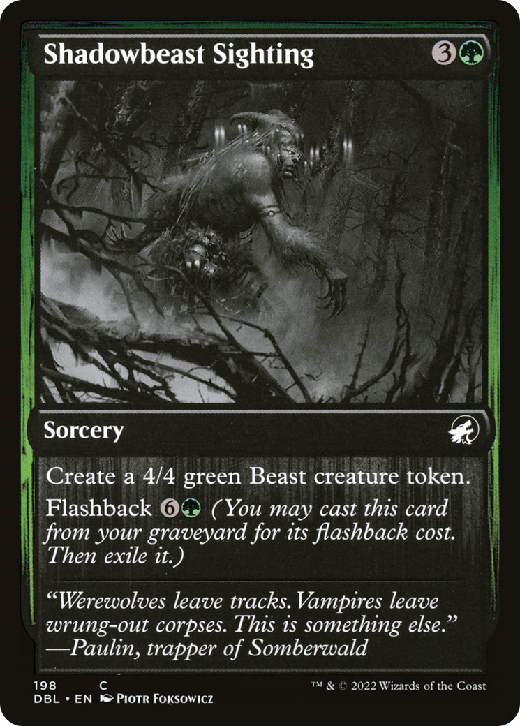 Shadowbeast Sighting [Innistrad: Double Feature] | Silver Goblin