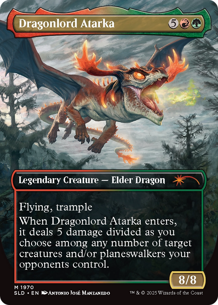 Dragonlord Atarka // Dragonlord Atarka (1970) Foil - Secret Lair Drop