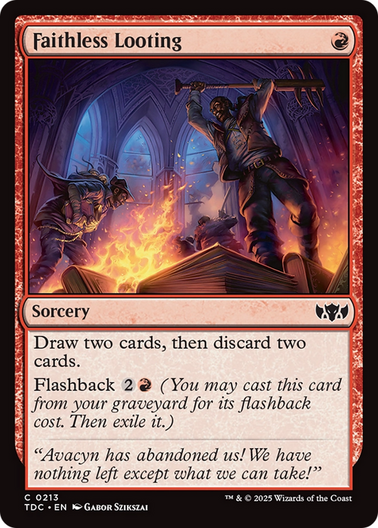 Faithless Looting (213) - Commander: Tarkir: Dragonstorm