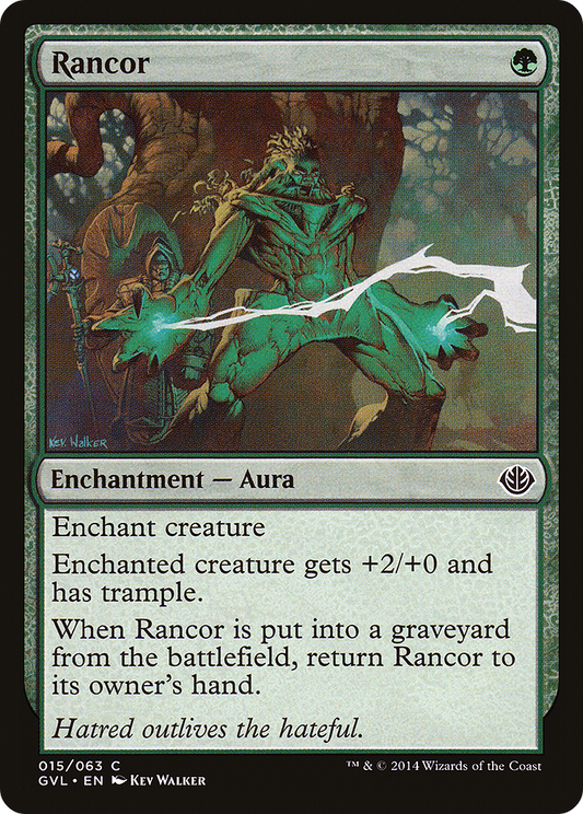 Rancor (Garruk vs. Liliana) [Duel Decks Anthology]