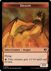 Treasure // Dragon (0020) Double-Sided Token [Commander Masters Tokens] | Silver Goblin