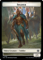 Soldier // Insect Double-Sided Token [March of the Machine Commander Tokens] | Silver Goblin