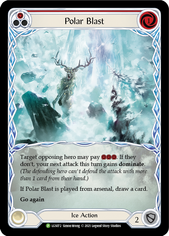 Polar Blast (Red) [LGS072] (Promo)  Rainbow Foil | Silver Goblin